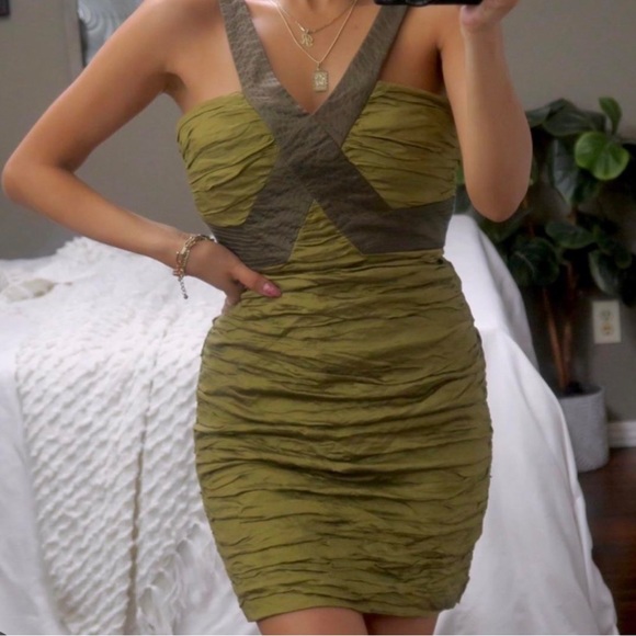 BCBG Max Azria Olive Dress - Picture 1 of 5